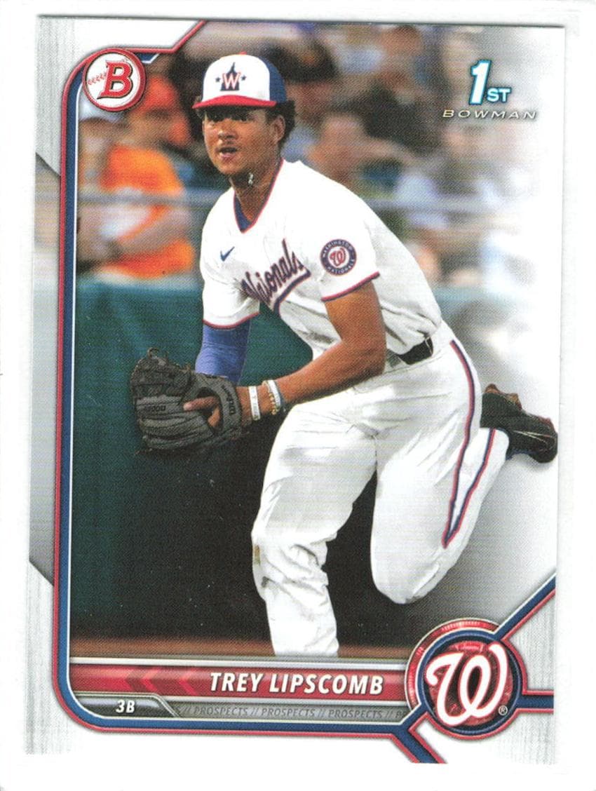 Trey Lipscomb 2022 bowman Bowman Draft
