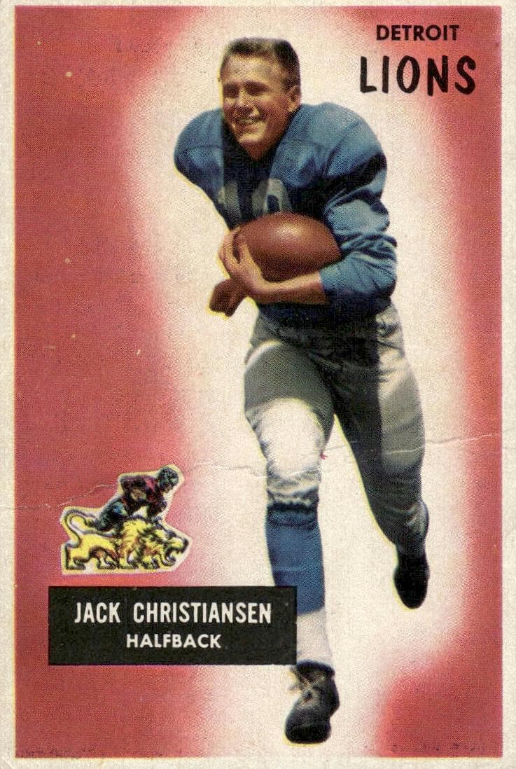 Jack Christiansen 1955 bowman Bowman