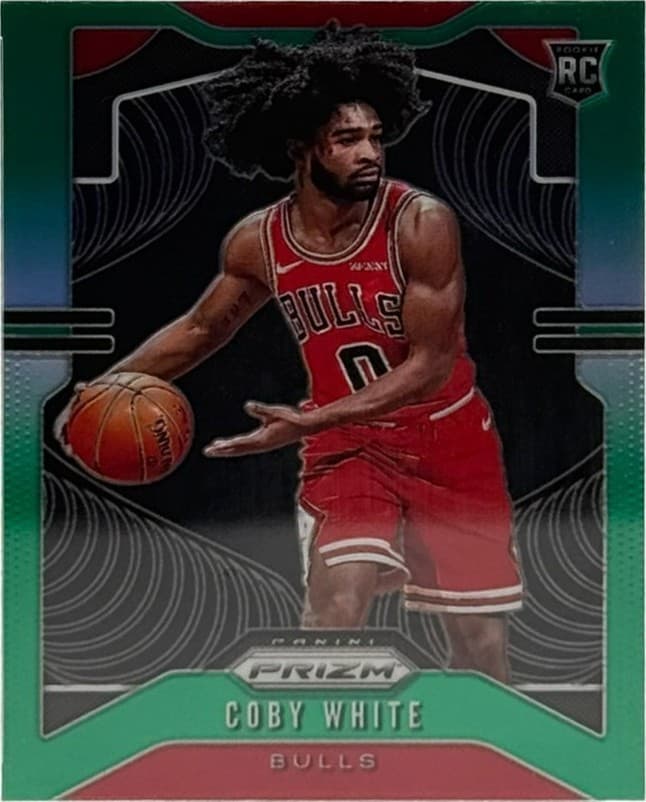 COBY WHITE -20 BASKETBALL BULL 2019 Panini Prizm 2019 Panini Prizm green