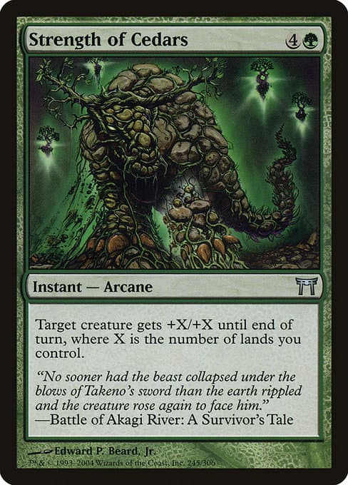 Strength of Cedars 2004 Magic: The Gathering Champions of Kamigawa