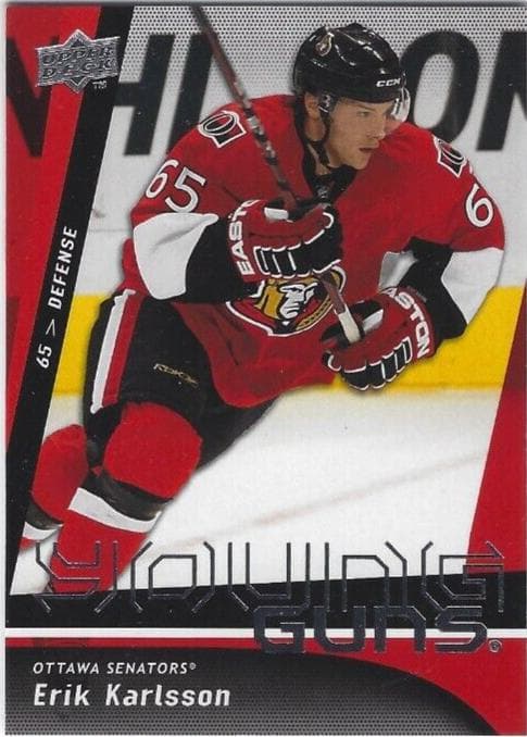 Erik Karlsson trading card