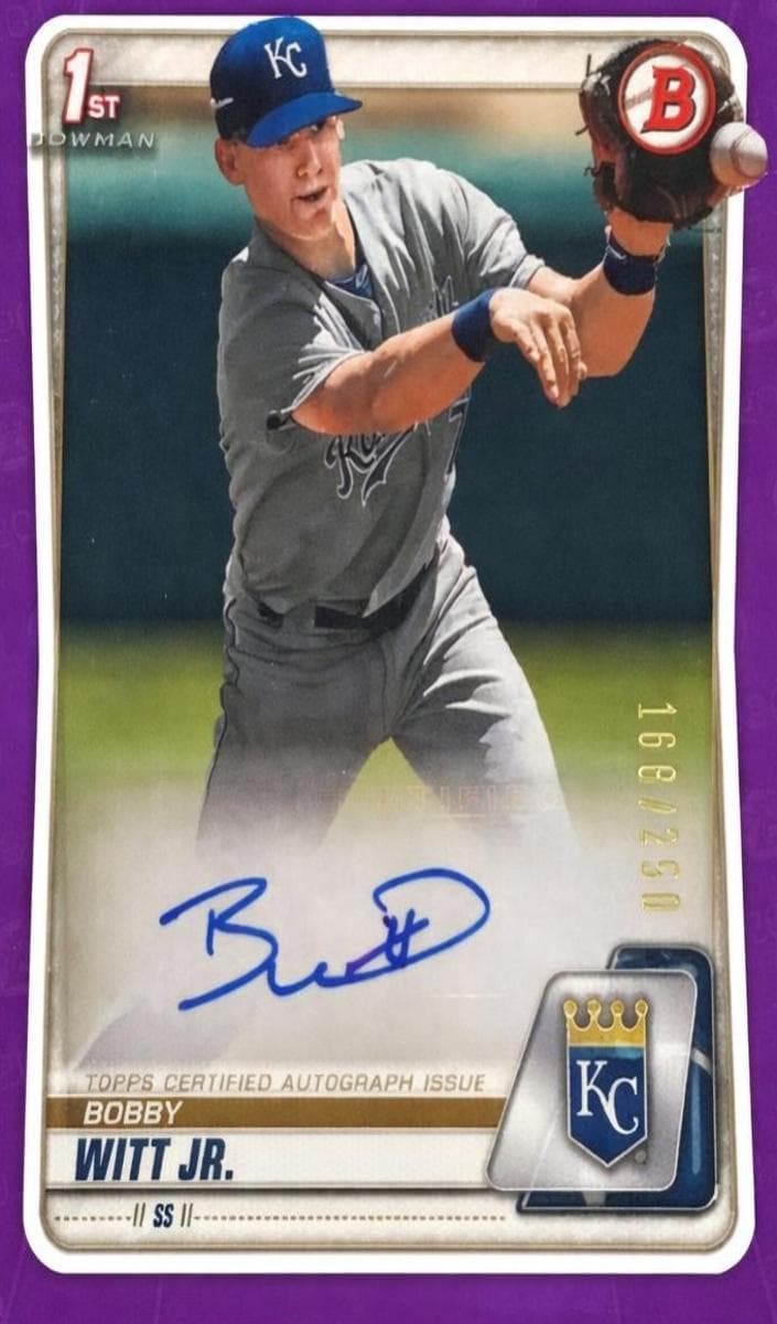 Bobby Witt Jr. 2020 bowman