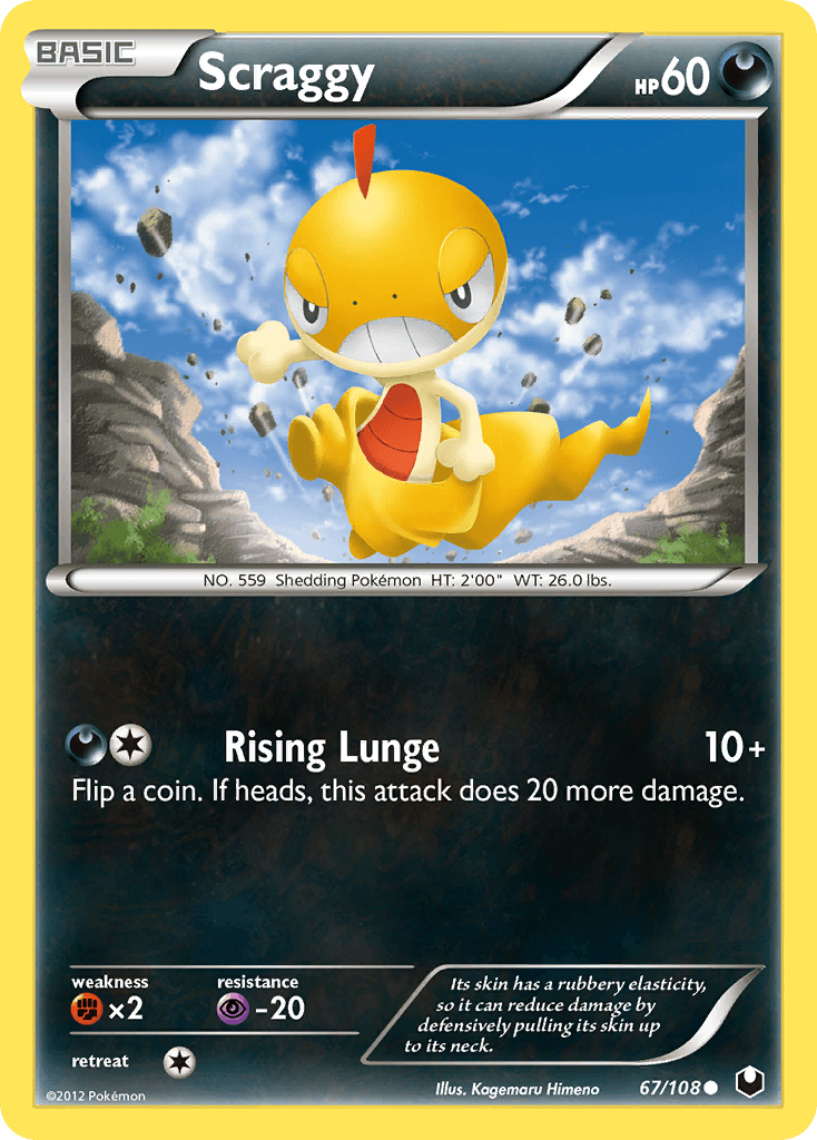 Scraggy 2012 Pokemon Dark Explorers