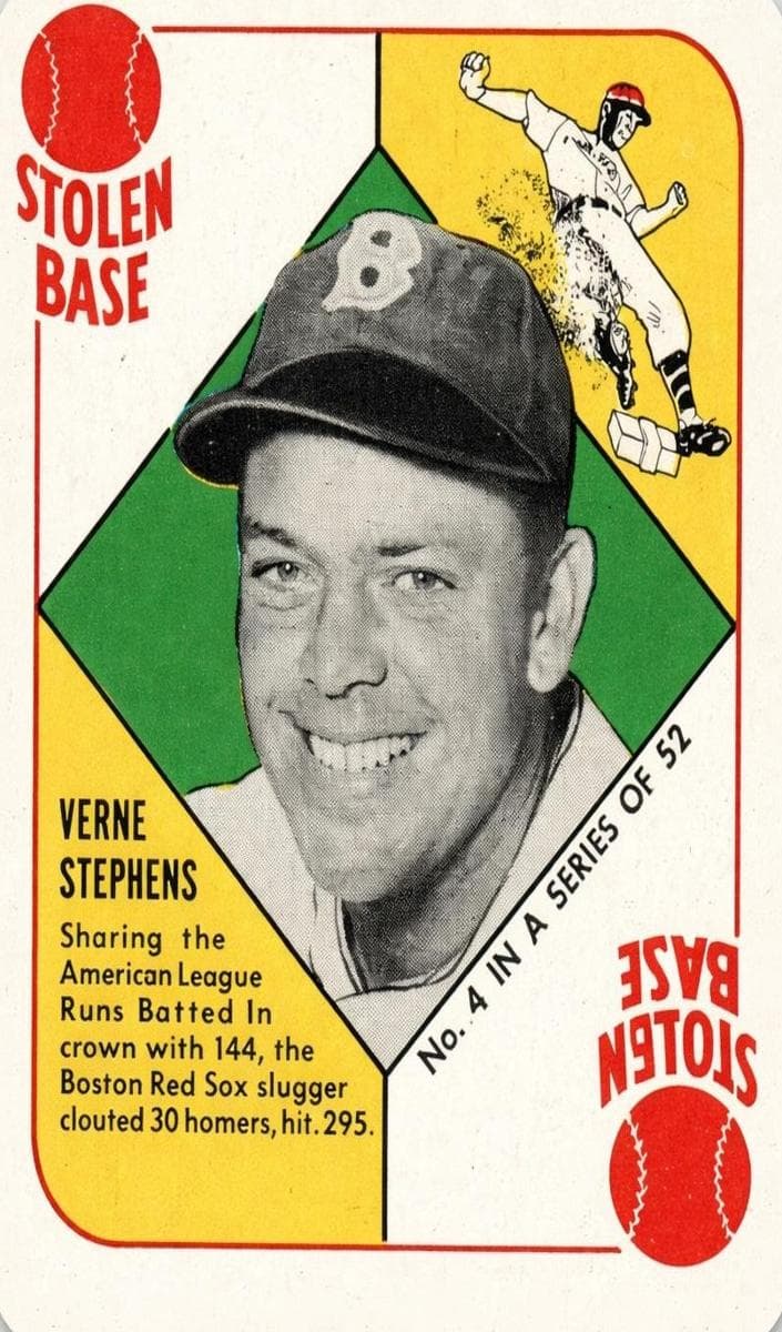 Vern Stephens 1951 topps Red Back