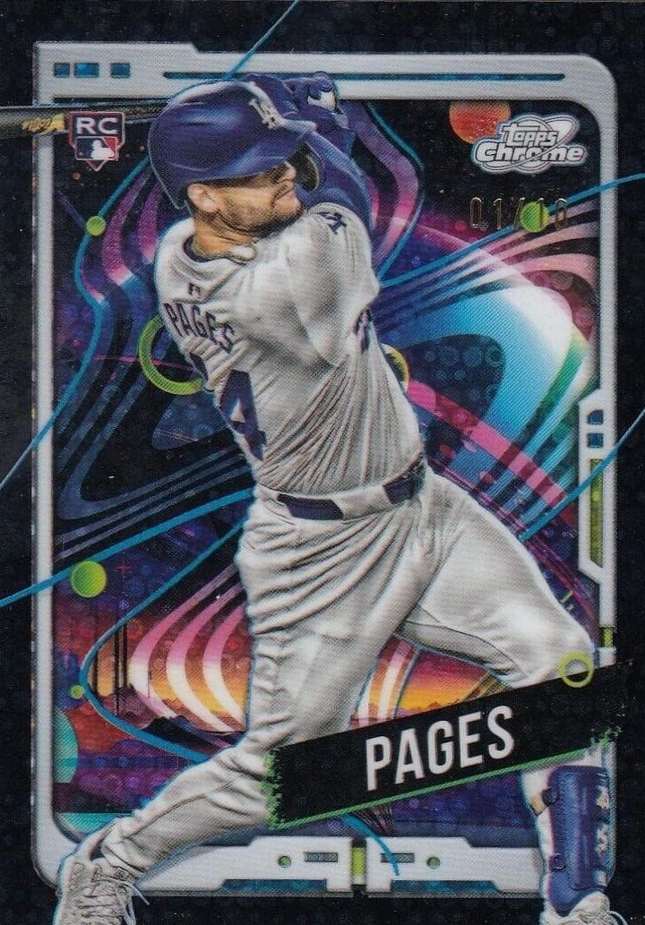 Andy Pages 2024 Topps Cosmic Chrome rookie card