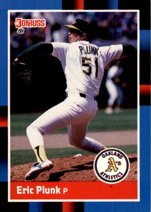 Eric Plunk 1988 panini Donruss