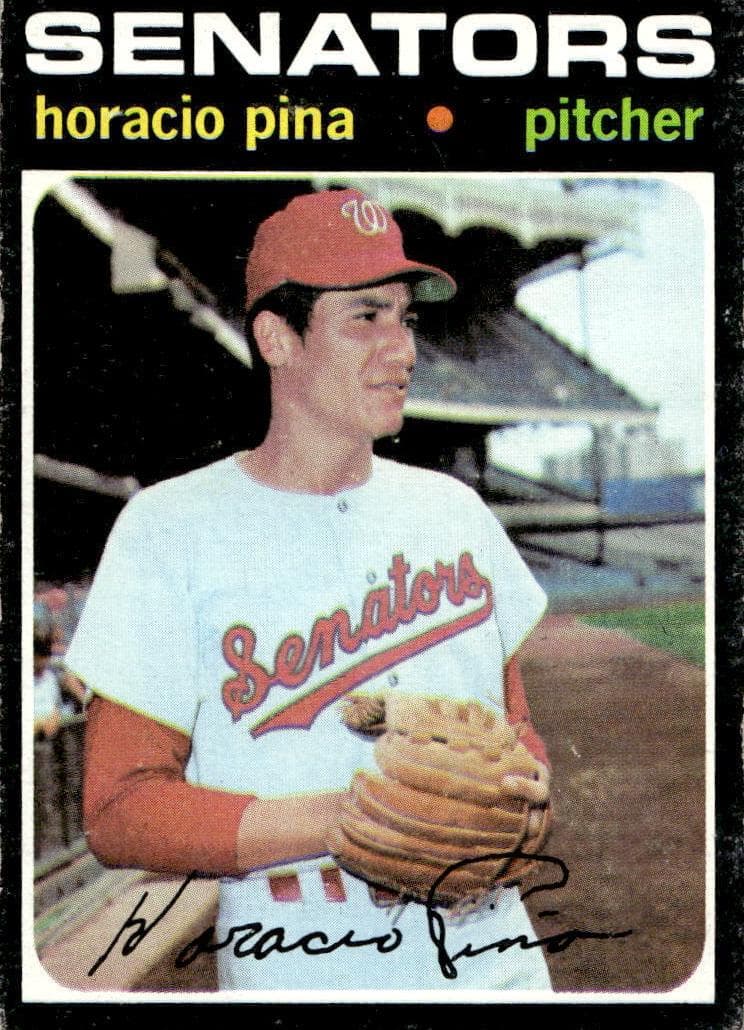 Horacio Pina 1971 topps Topps