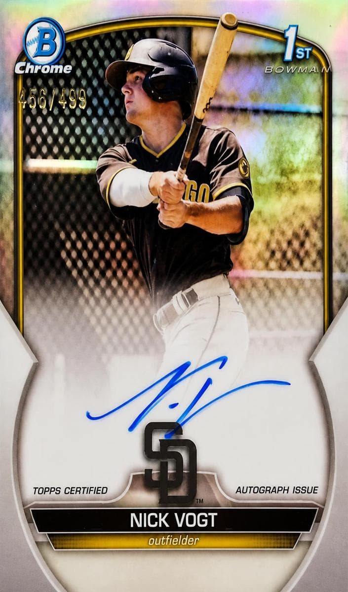 Nick Vogt trading card