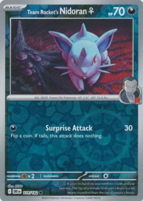 Team Rocket's Nidoran♂ trading card