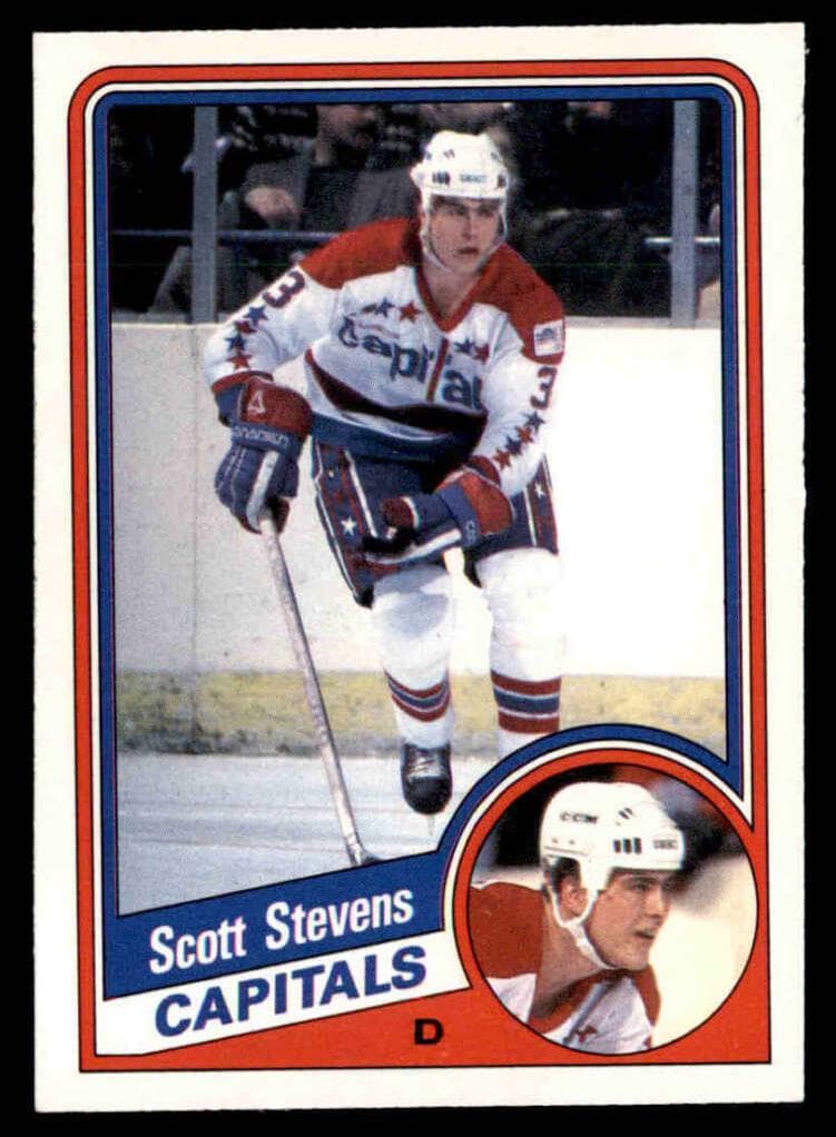 Scott Stevens 1984 topps O-Pee-Chee