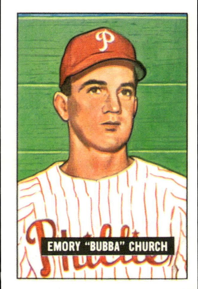 Bubba Church 1951 bowman Bowman