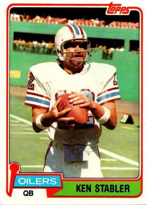 Ken Stabler 1981 topps Topps