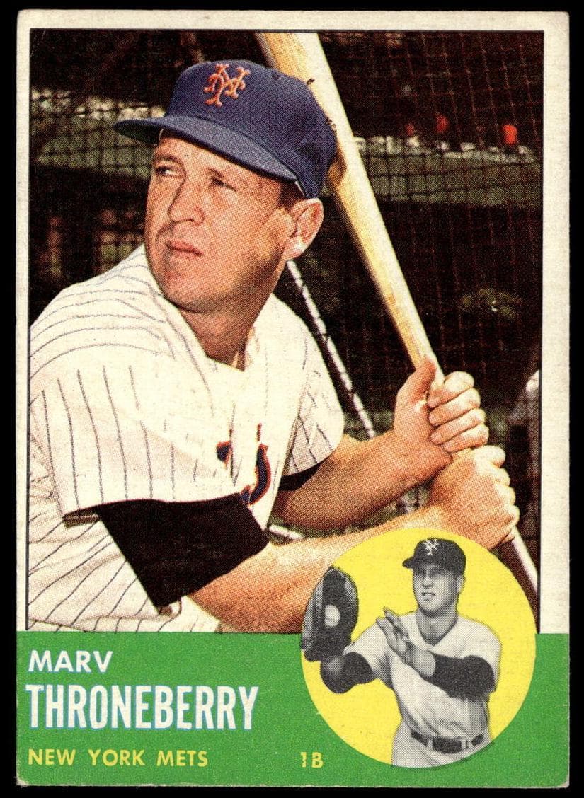 Marv Throneberry 1963 topps Topps