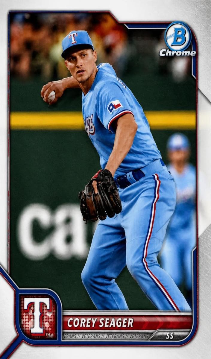 Corey Seager 2022 bowman Bowman Chrome