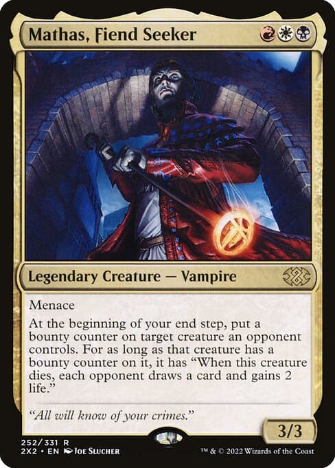 Mathas, Fiend Seeker 2022 Magic: The Gathering Double Masters 2022