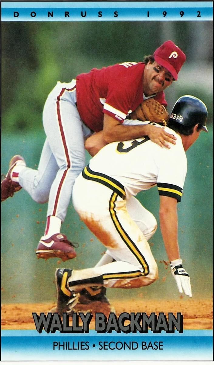 Wally Backman 1992 panini