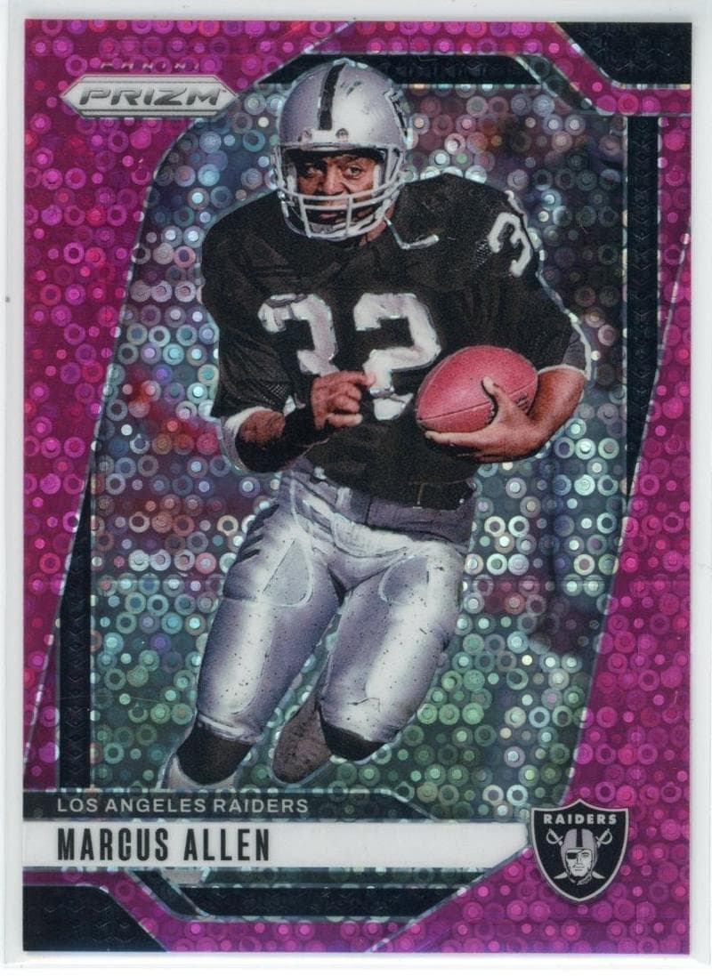 Marcus Allen 2024 panini Prizm Autographs Football Blue Shimmer