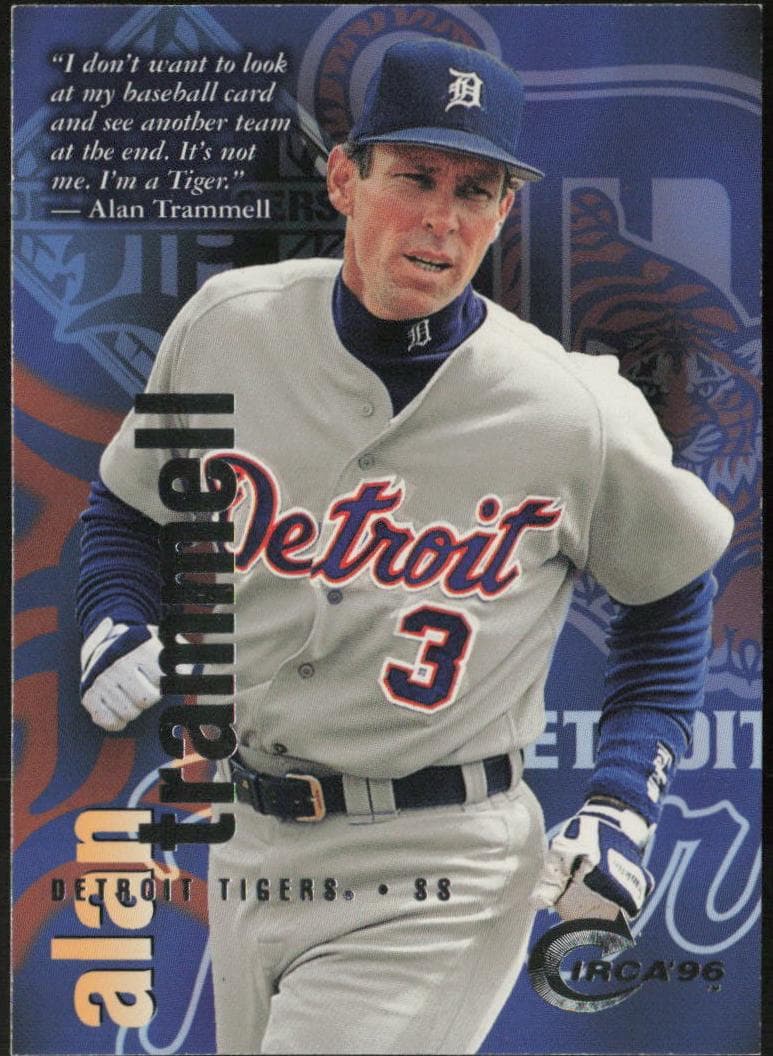 Alan Trammell 1996 unknown Circa