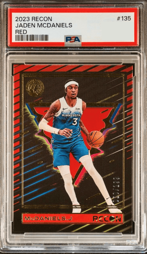 Jaden McDaniels trading card