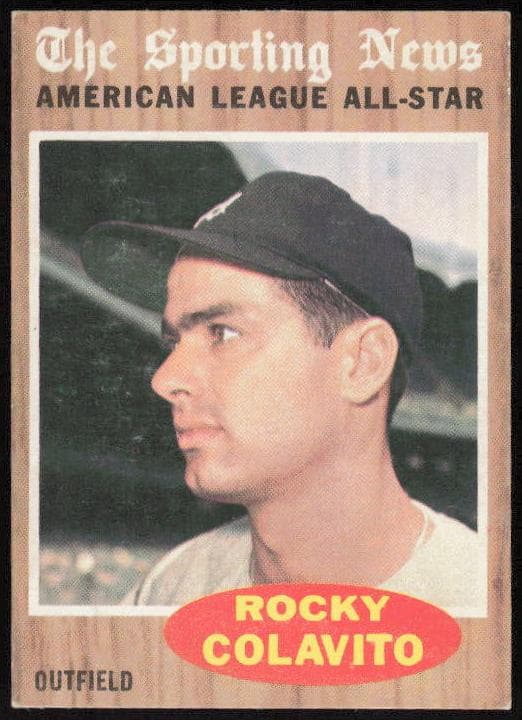 Rocky Colavito 1962 topps