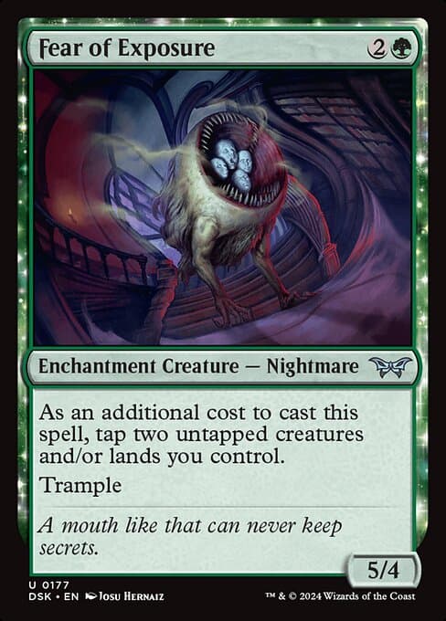 Fear of Exposure 2024 Magic: The Gathering Duskmourn: House of Horror