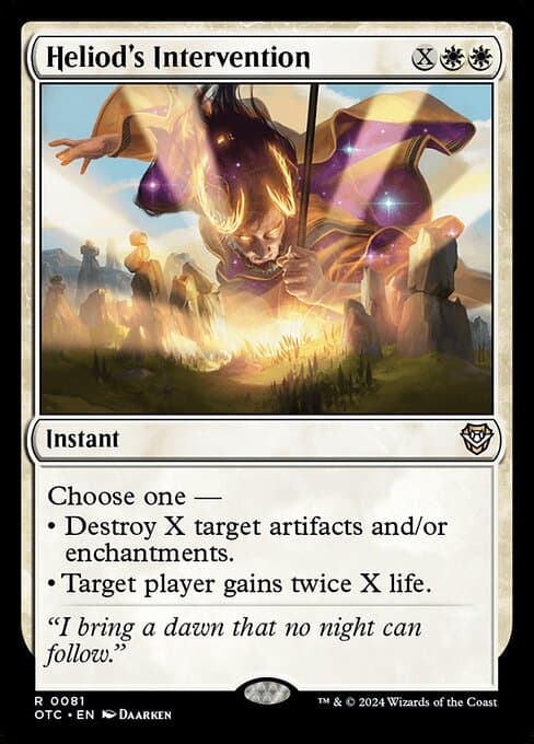 Heliod's Intervention 2020 Magic: The Gathering