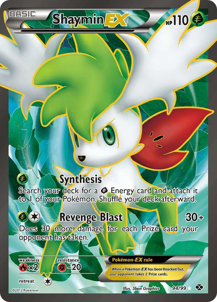 Shaymin EX 2012 Pokemon