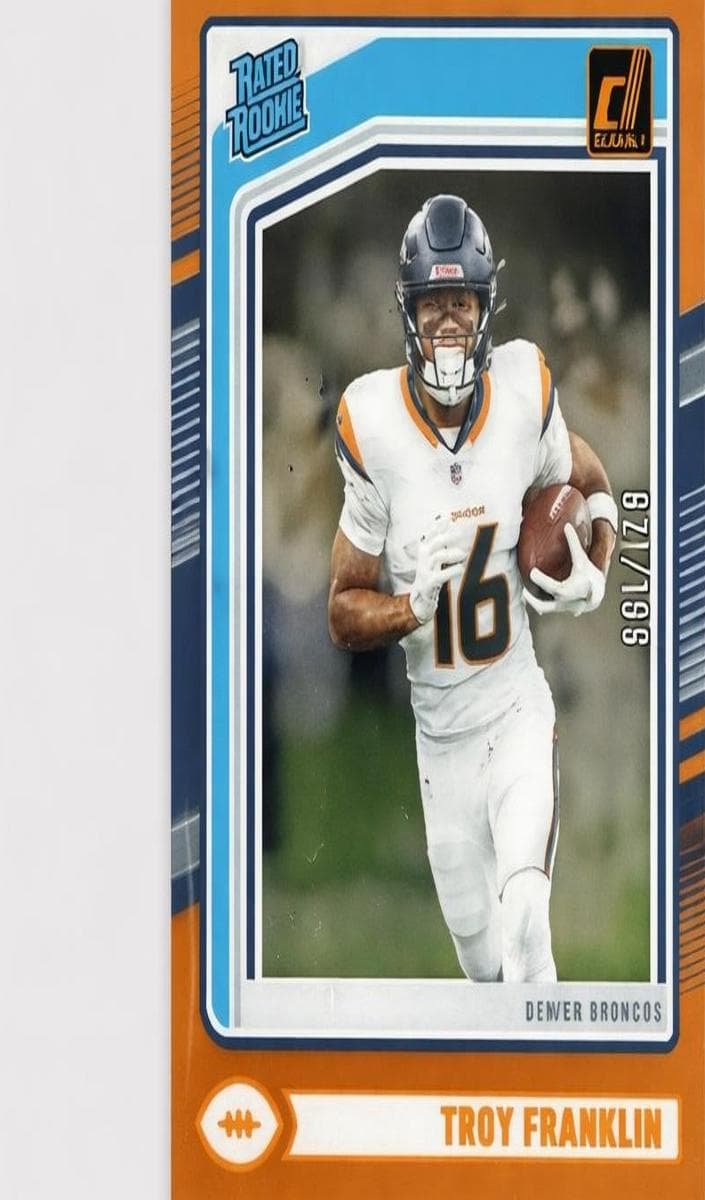 Troy Franklin trading card