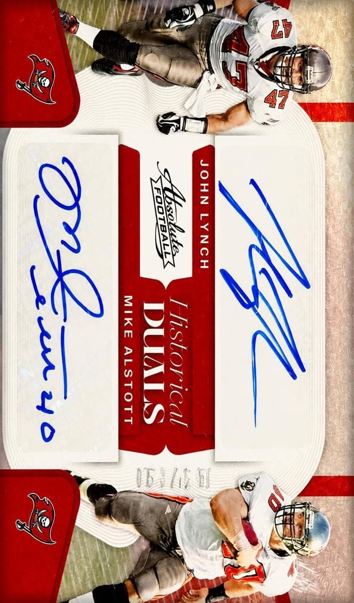 John Lynch / Mike Alstott 2022 panini