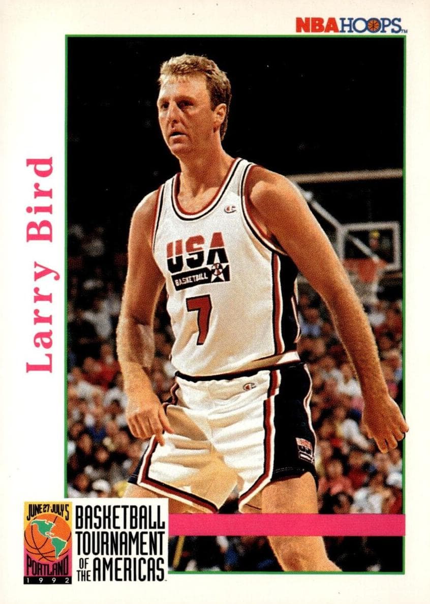 Larry Bird 1992 panini Hoops