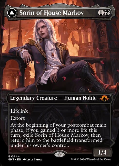 Sorin of House Markov // Sorin, Ravenous Neonate 2024 Magic: The Gathering Modern Horizons 3 Borderless
