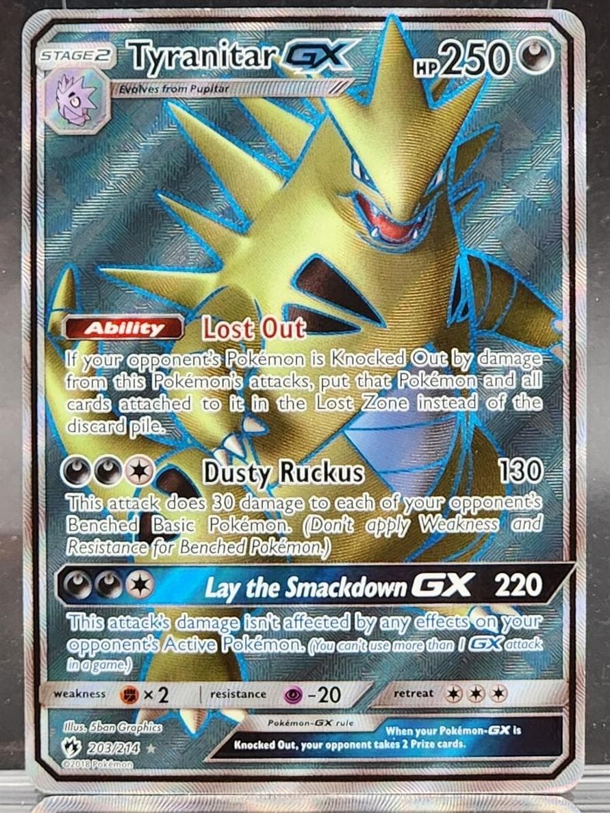 Tyranitar-GX trading card