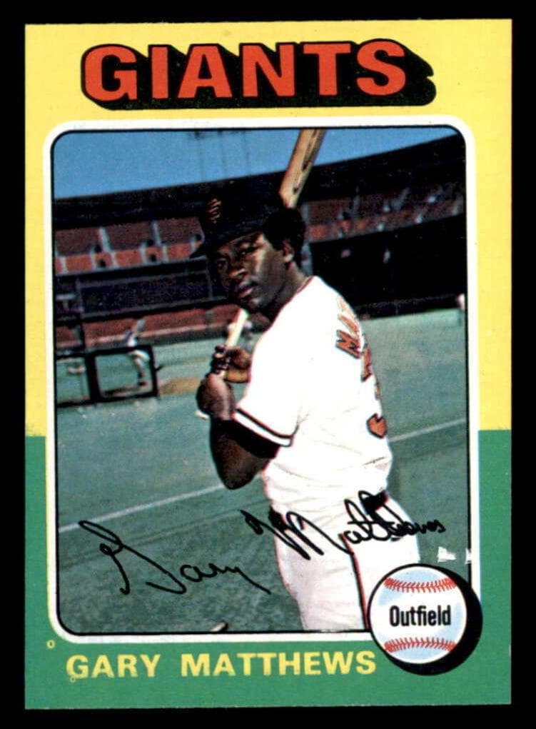 Gary Matthews 1975 topps