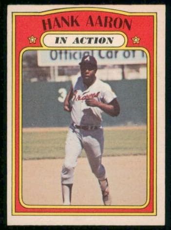 Hank Aaron 1972 topps O-Pee-Chee