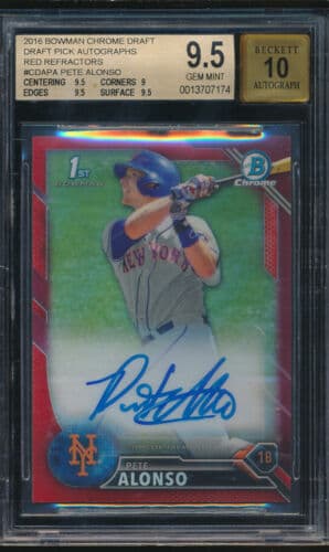 Pete Alonso 2016 bowman Bowman Draft