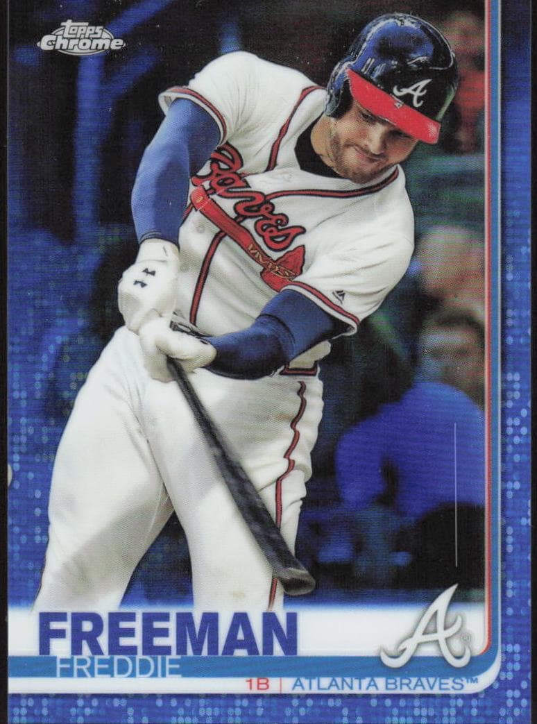 Freddie Freeman 2019 topps Topps Chrome
