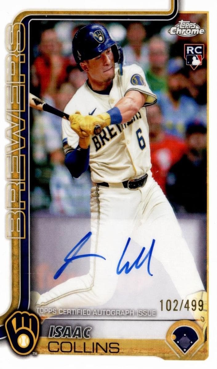 Isaac Collins 2025 topps Chrome