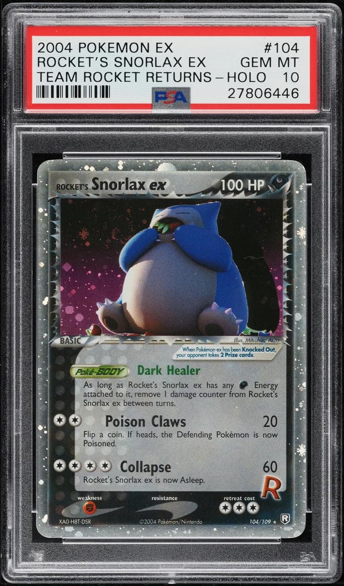 Rocket's Snorlax ex #104