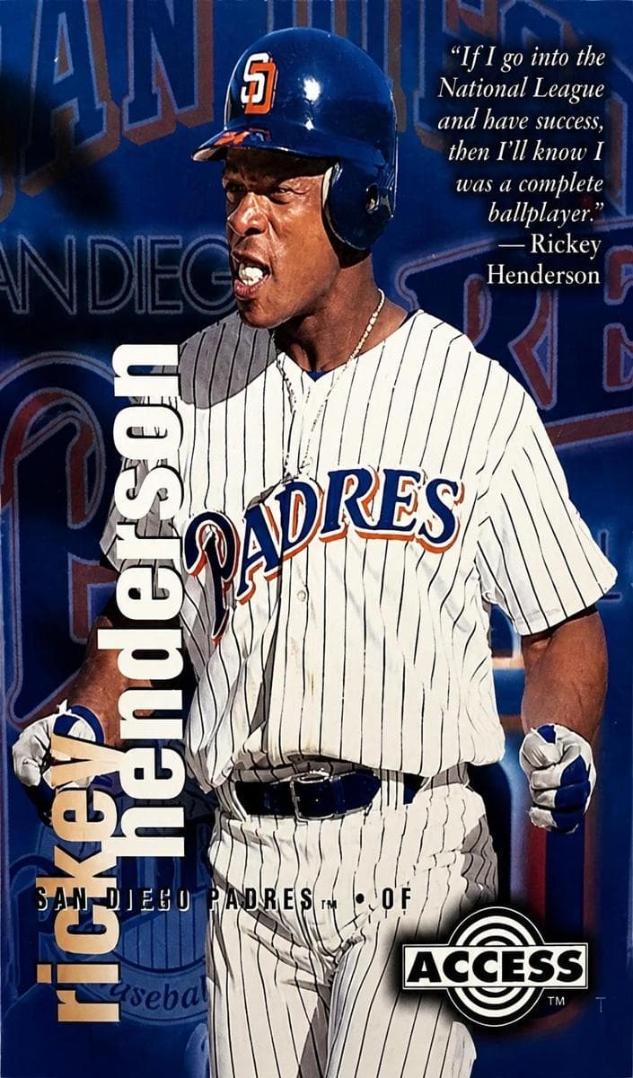 Rickey Henderson 1996 unknown Circa