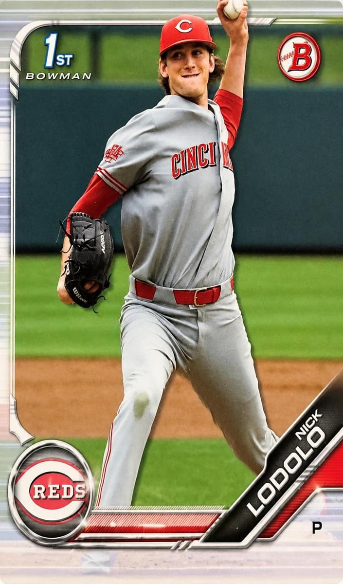 Nick Lodolo 2019 bowman Bowman Draft