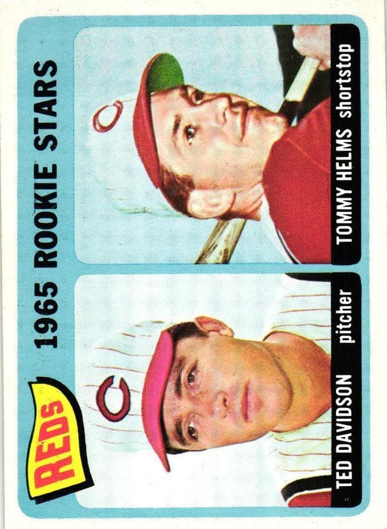 Reds 1965 Rookie Stars (Ted Davidson / Tommy Helms) 1965 topps Topps