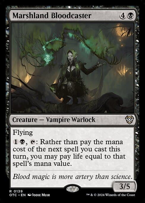 Marshland Bloodcaster 2024 Magic: The Gathering Outlaws of Thunder Junction Commander