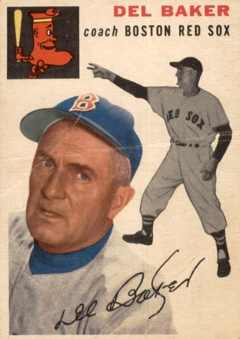 Del Baker 1954 topps Topps