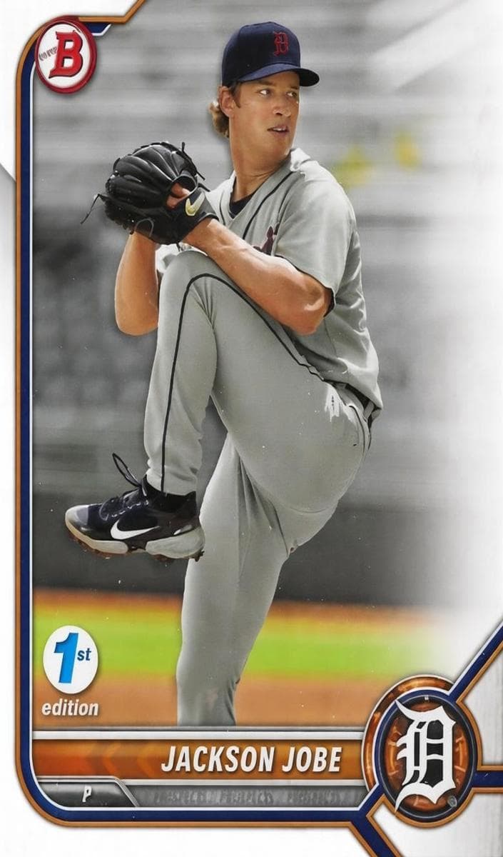 Jackson Jobe 2022 bowman Bowman Draft