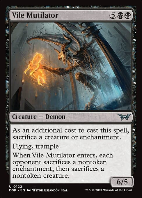 Vile Mutilator 2024 Magic: The Gathering Duskmourn: House of Horror