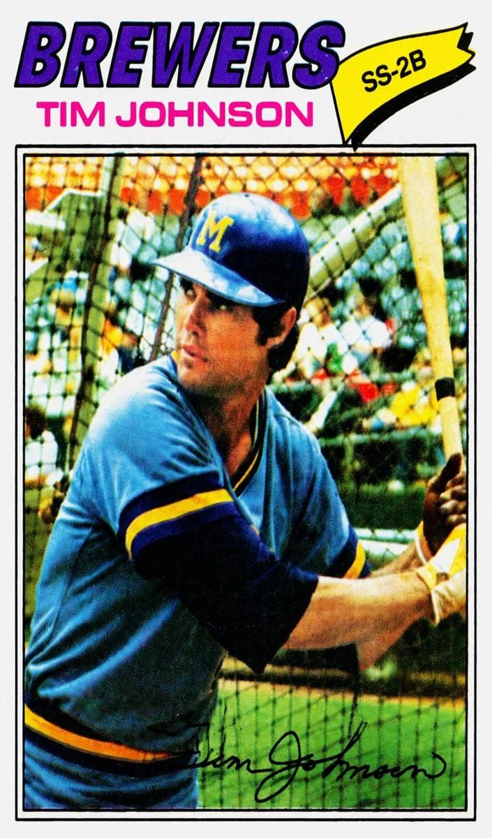 Tim Johnson 1977 topps Topps