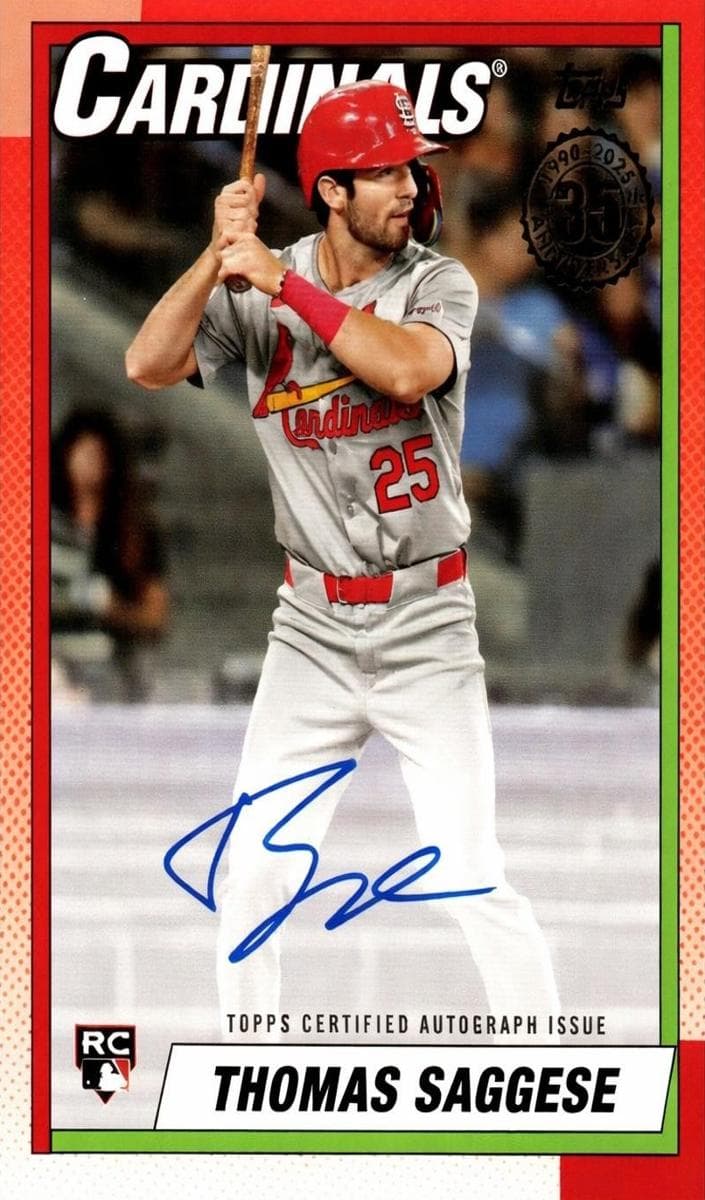 Thomas Saggese 2025 topps Topps