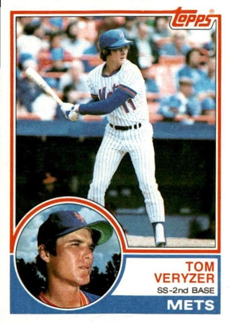 Tom Veryzer trading card