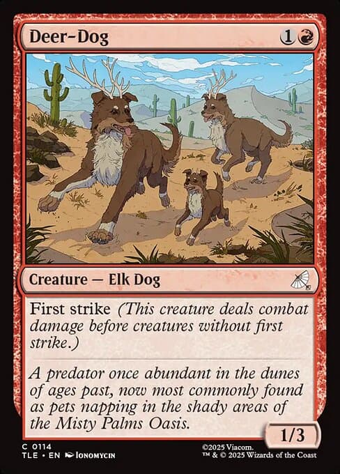 Deer-Dog 2025 Magic: The Gathering Avatar: The Last Airbender Eternal