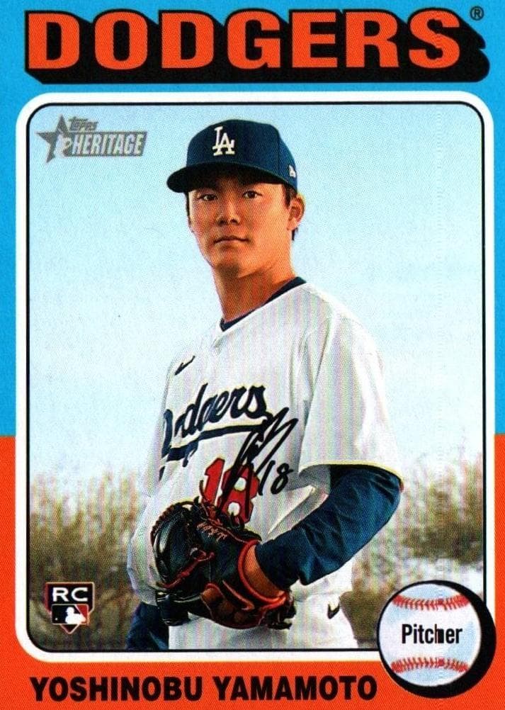 Yoshinobu Yamamoto trading card